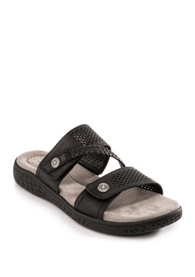 kim rogers black sandals