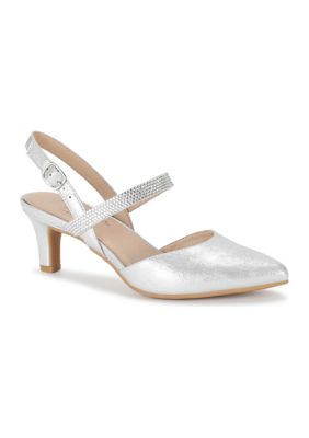 Belk store silver heels