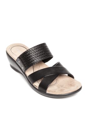 kim rogers black sandals