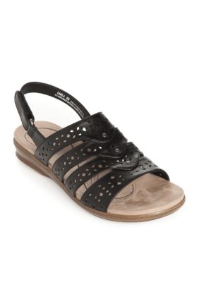 kim rogers black sandals