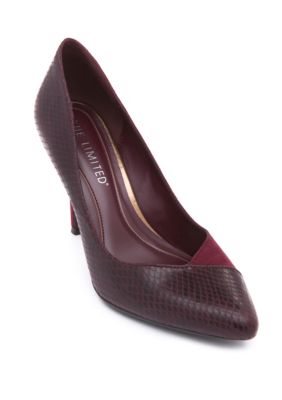 white memory foam pumps