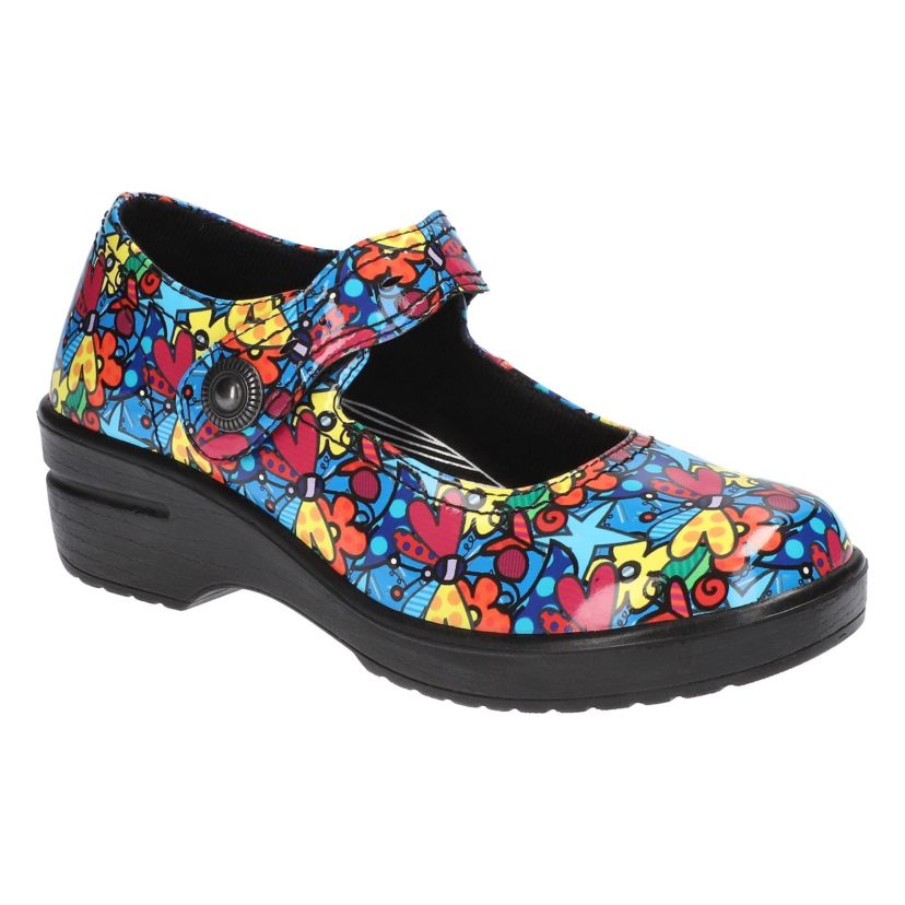 Letsee Slip Resistant Mary Jane Clogs