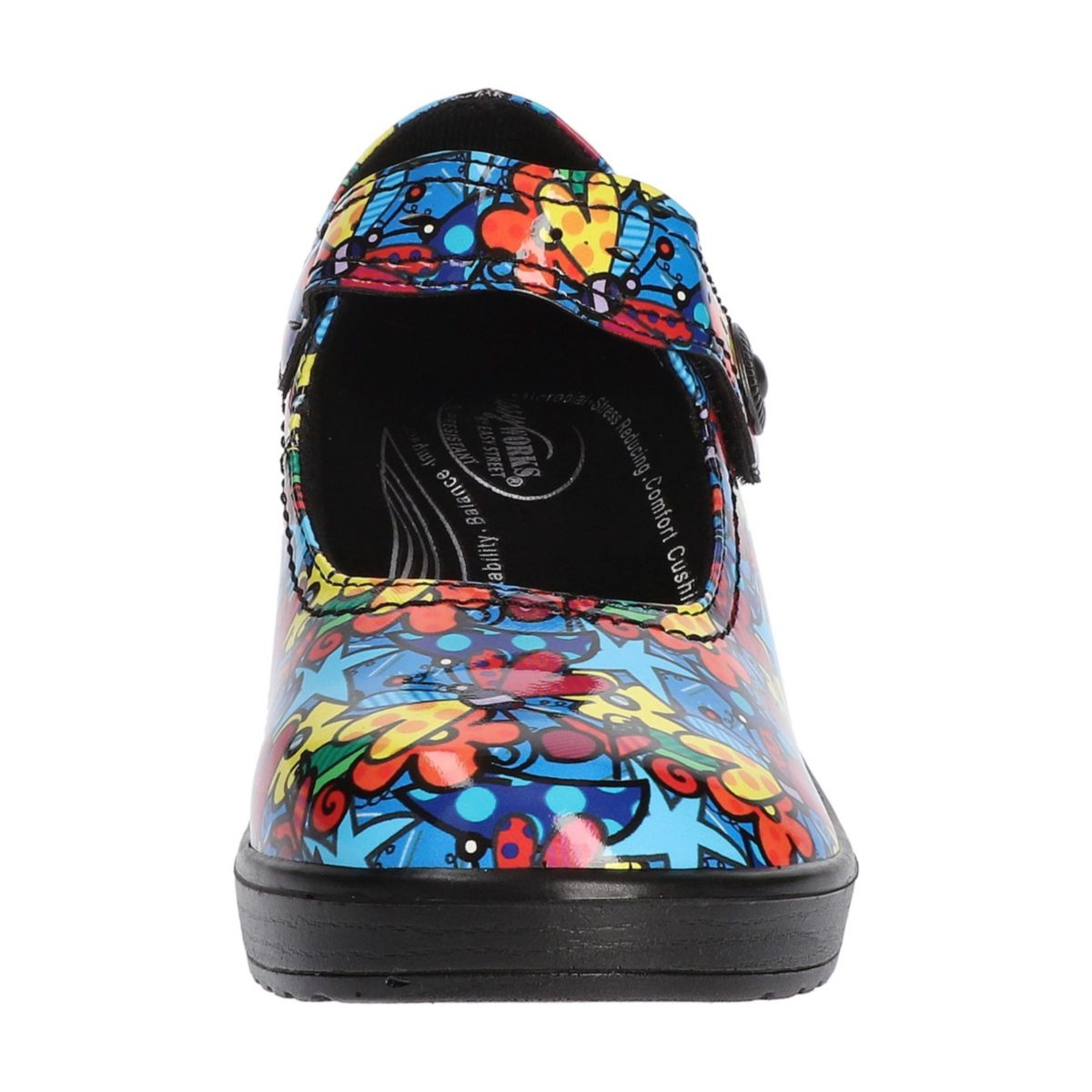 Letsee Slip Resistant Mary Jane Clogs