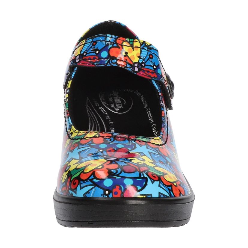 Letsee Slip Resistant Mary Jane Clogs