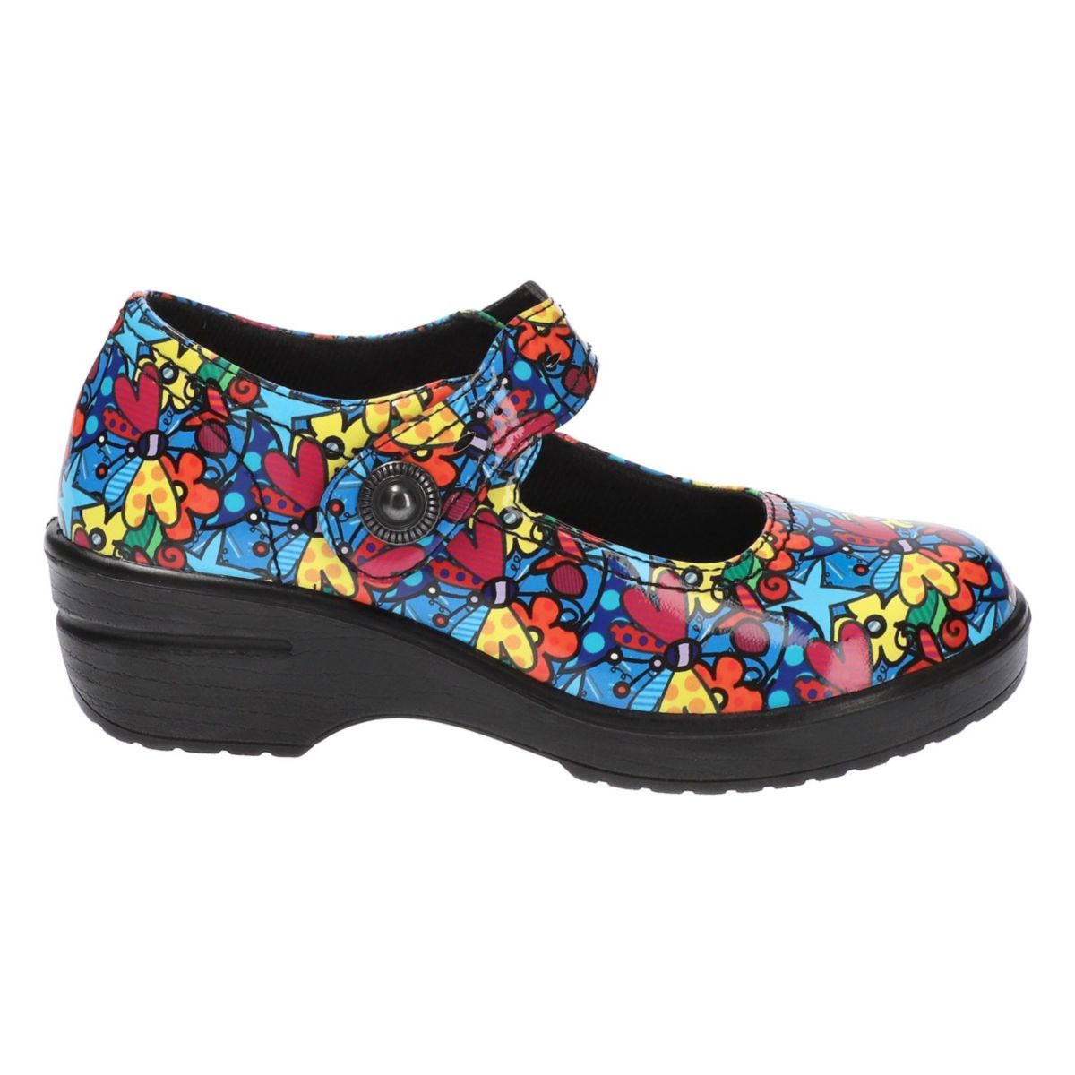 Letsee Slip Resistant Mary Jane Clogs