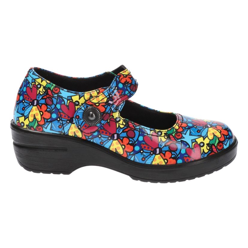 Letsee Slip Resistant Mary Jane Clogs
