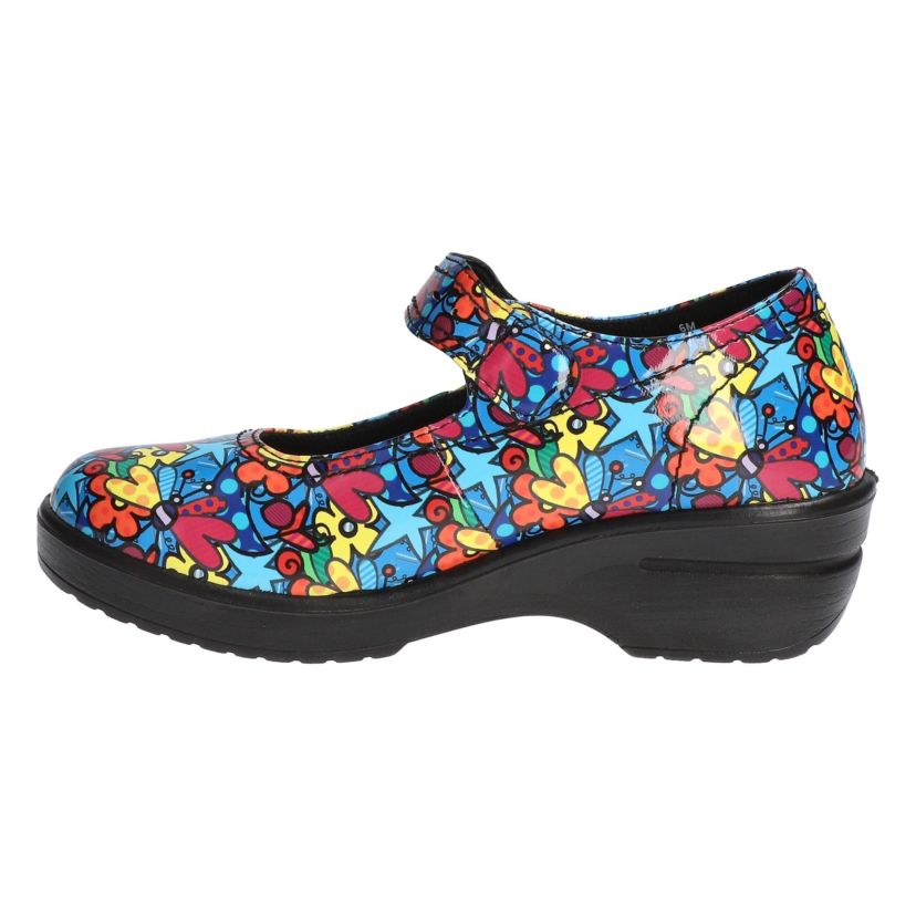 Letsee Slip Resistant Mary Jane Clogs
