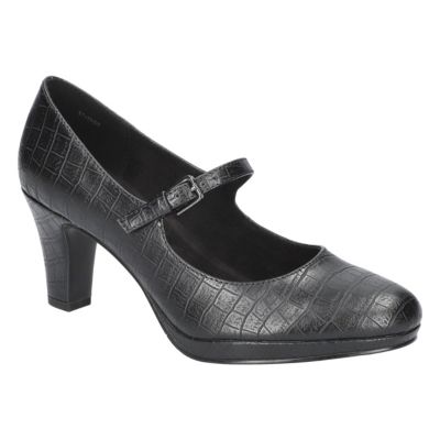 Easy Street Women's Zest Platform Pumps, Black, 11WW