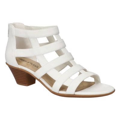 Easy Street Women's Marg Gladiator Sandals, White, 8.5N