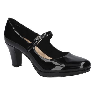 Easy Street Women's Zest Platform Pumps, Black, 7.5WW