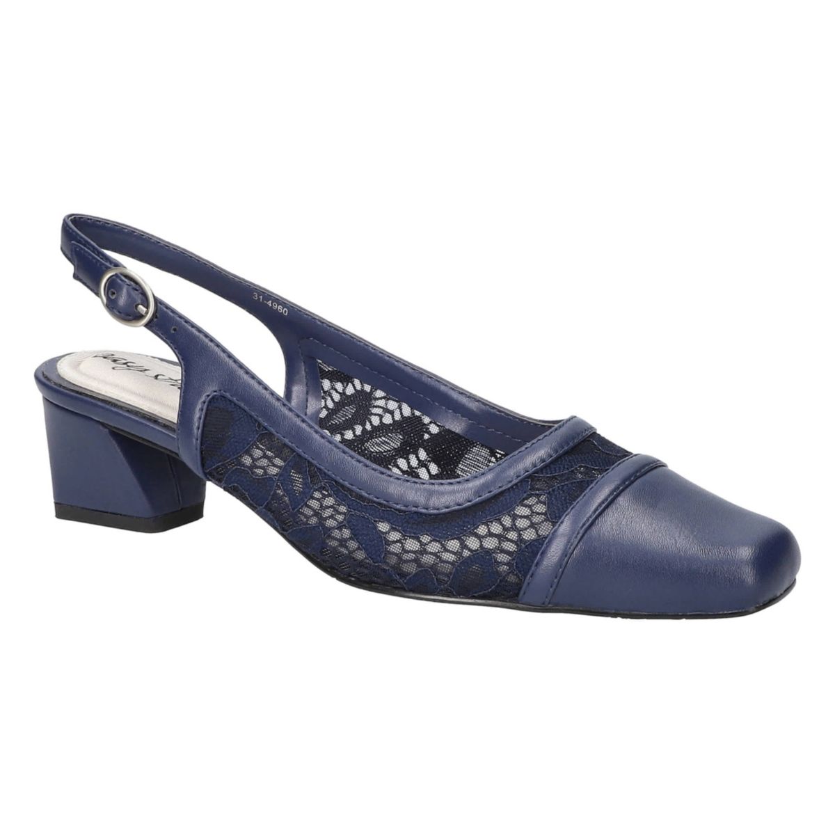 Fortune Square Toe Slingback Pumps