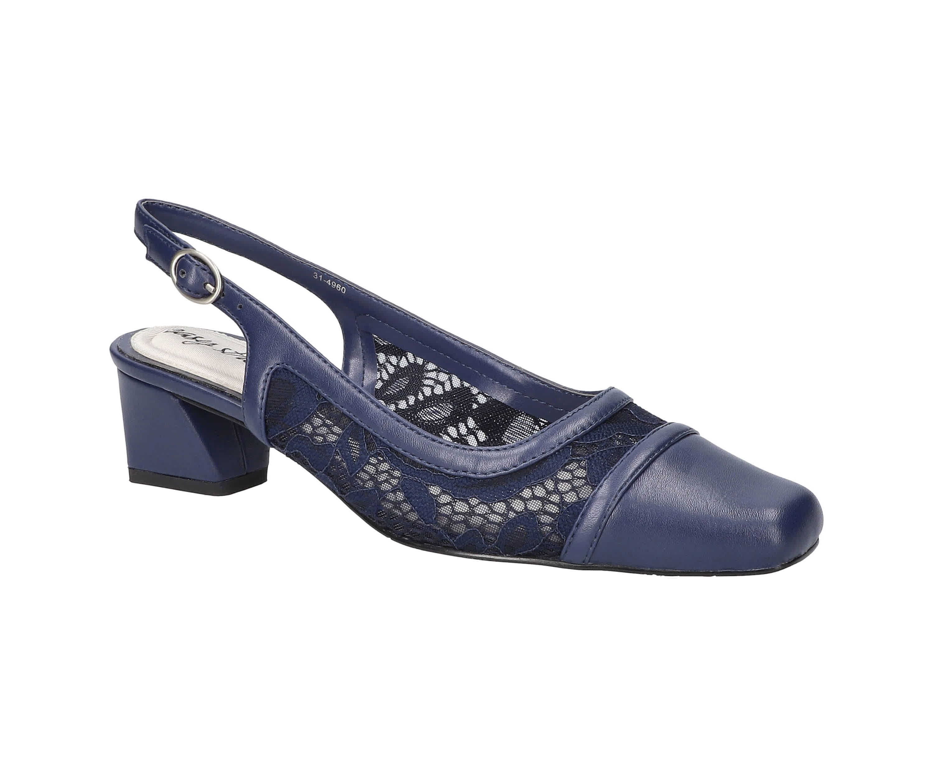 Fortune Square Toe Slingback Pumps