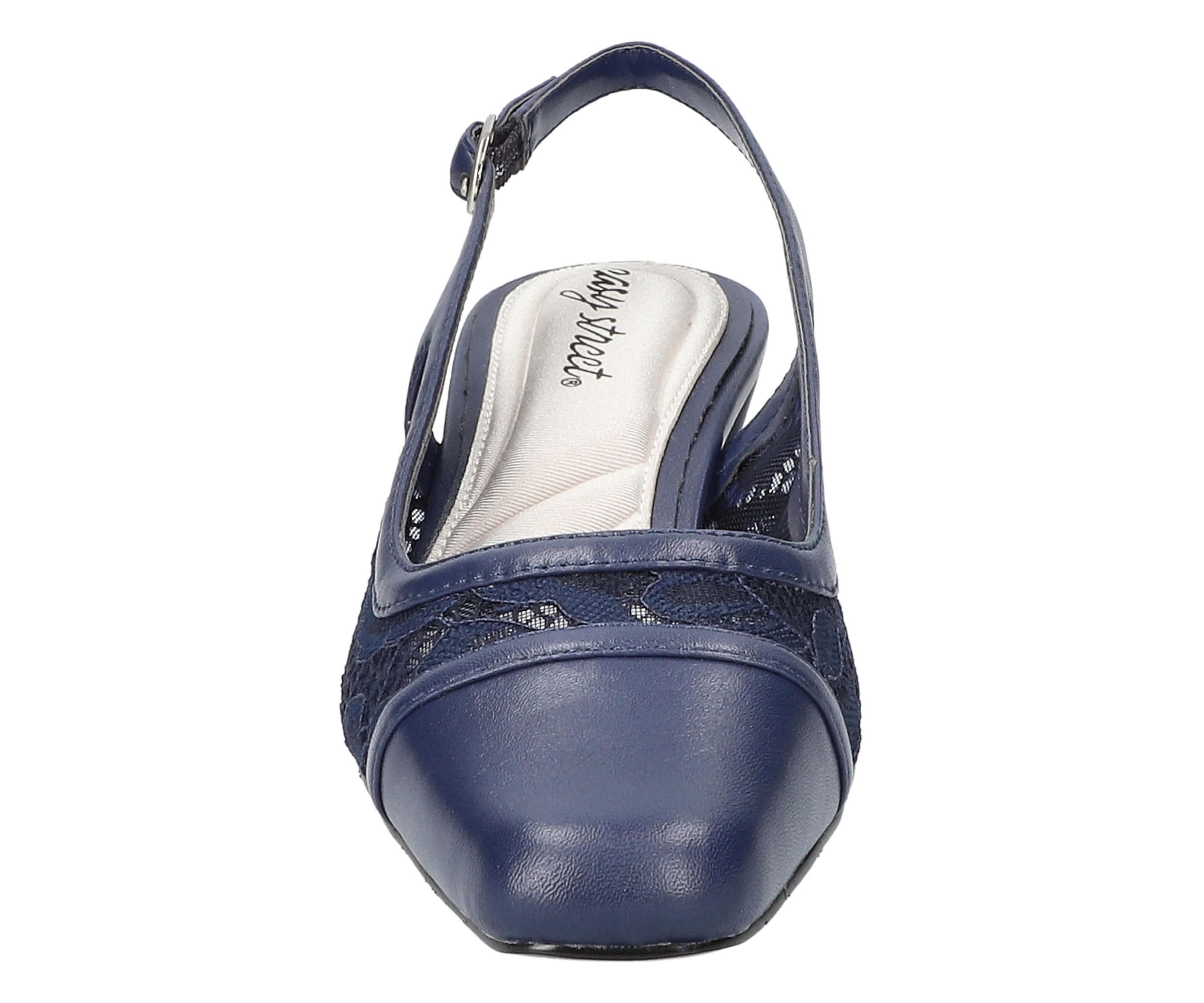 Fortune Square Toe Slingback Pumps