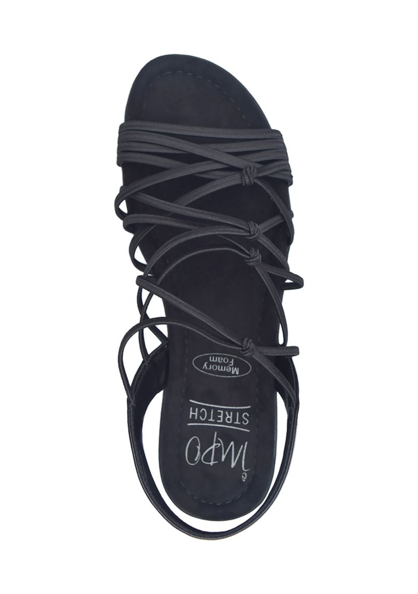 	  Belma Stretch Sandals with Memory Foam 