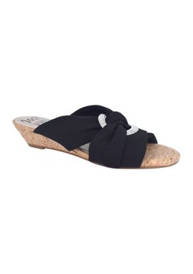 Rexine Slide Sandals with Memory Foam