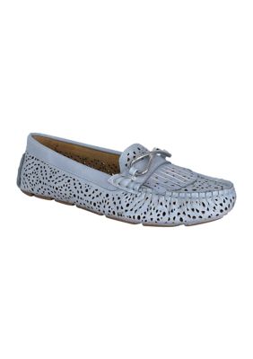 Cassie Laser Cut Loafers with Memory Foam