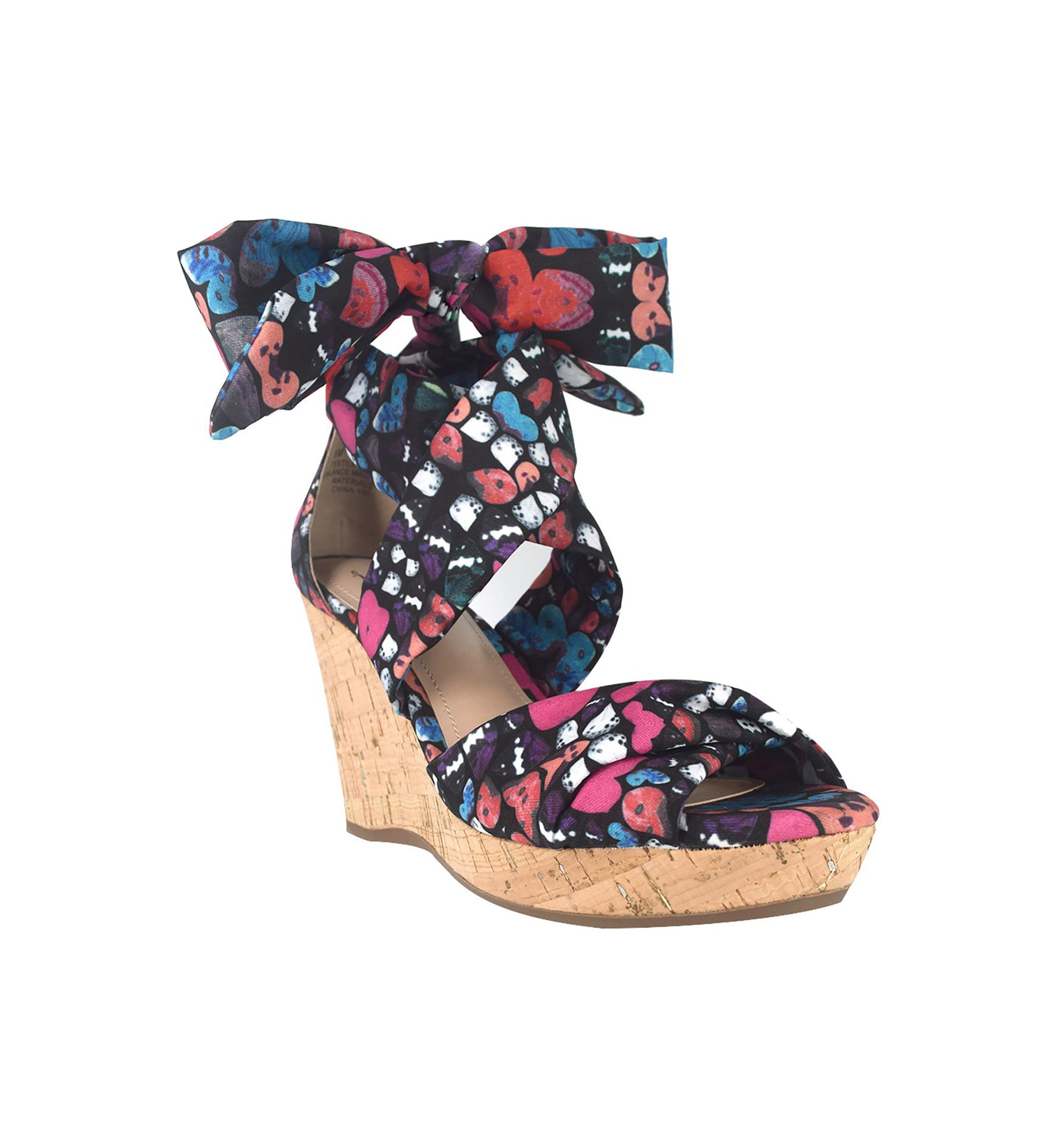 Omyra Ankle Wrap Wedge Sandal with Memory Foam
