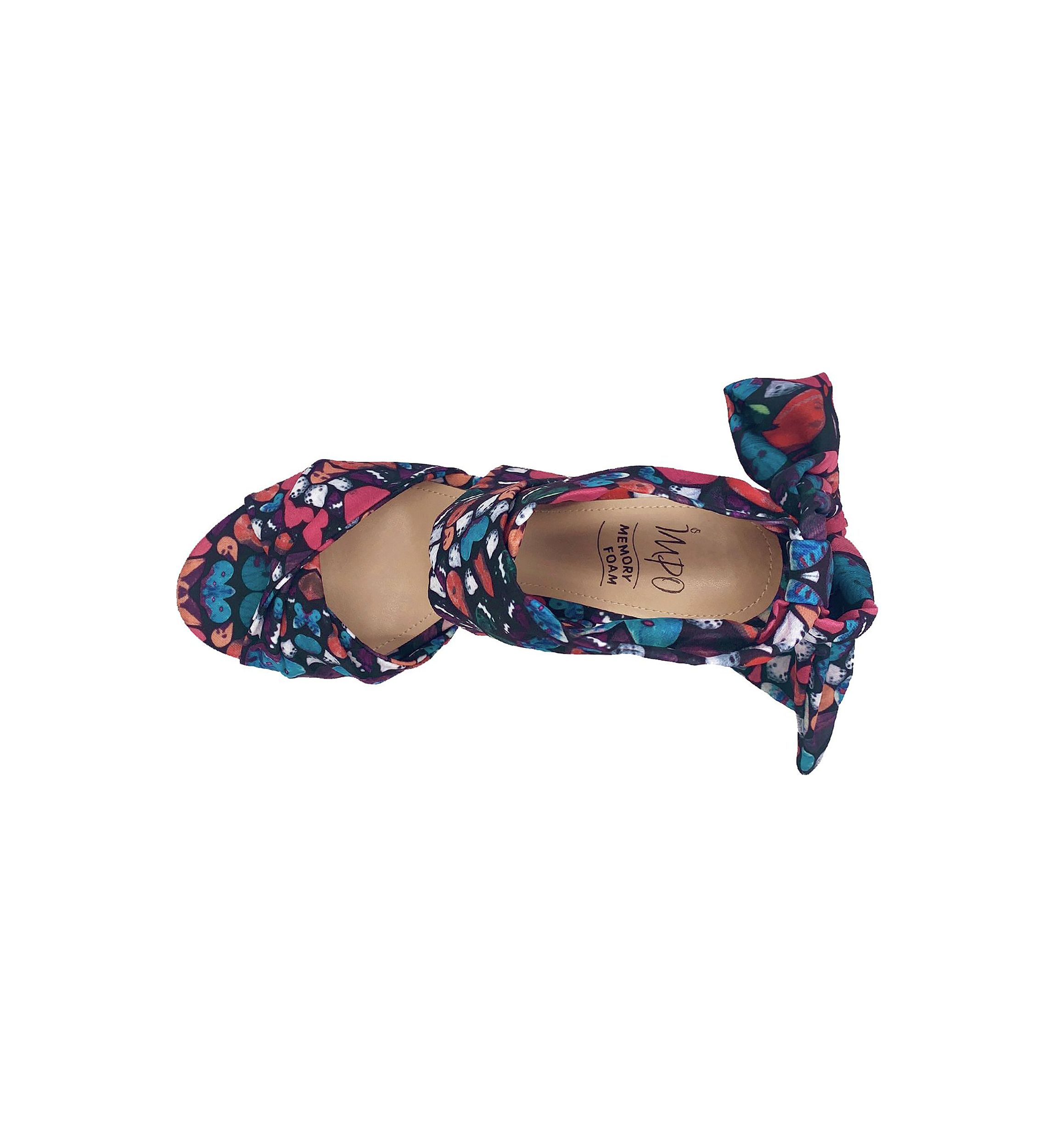 Omyra Ankle Wrap Wedge Sandal with Memory Foam