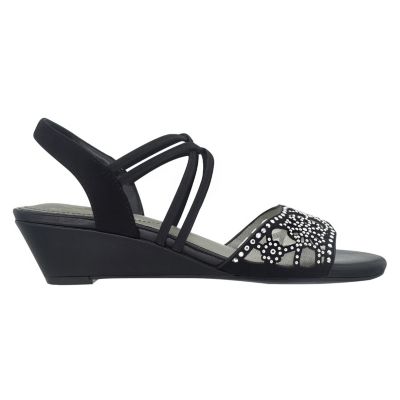 Geum Stretch Wedge Sandal with Memory Foam