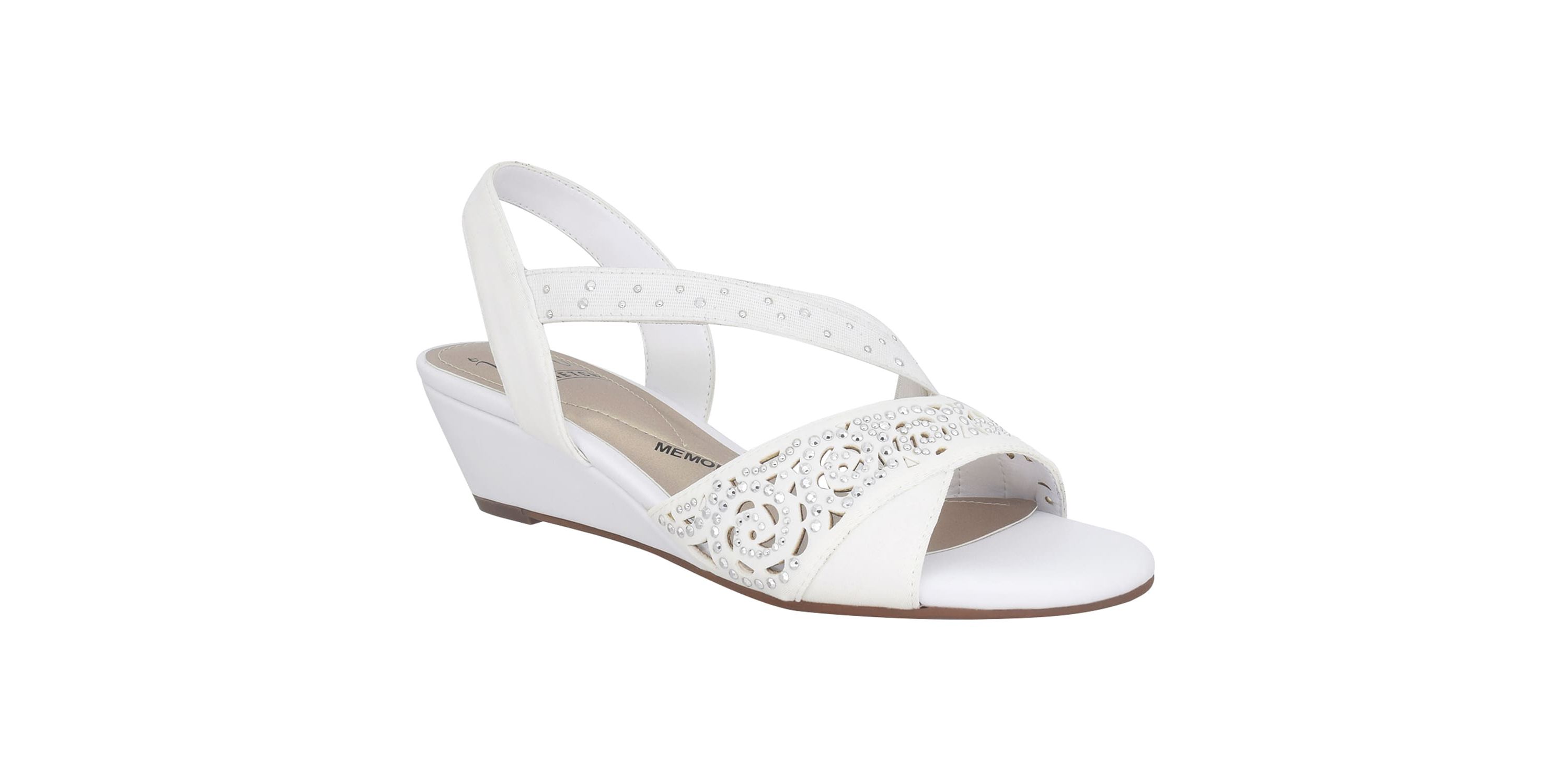 Grace Stretch Wedge Sandal with Memory Foam