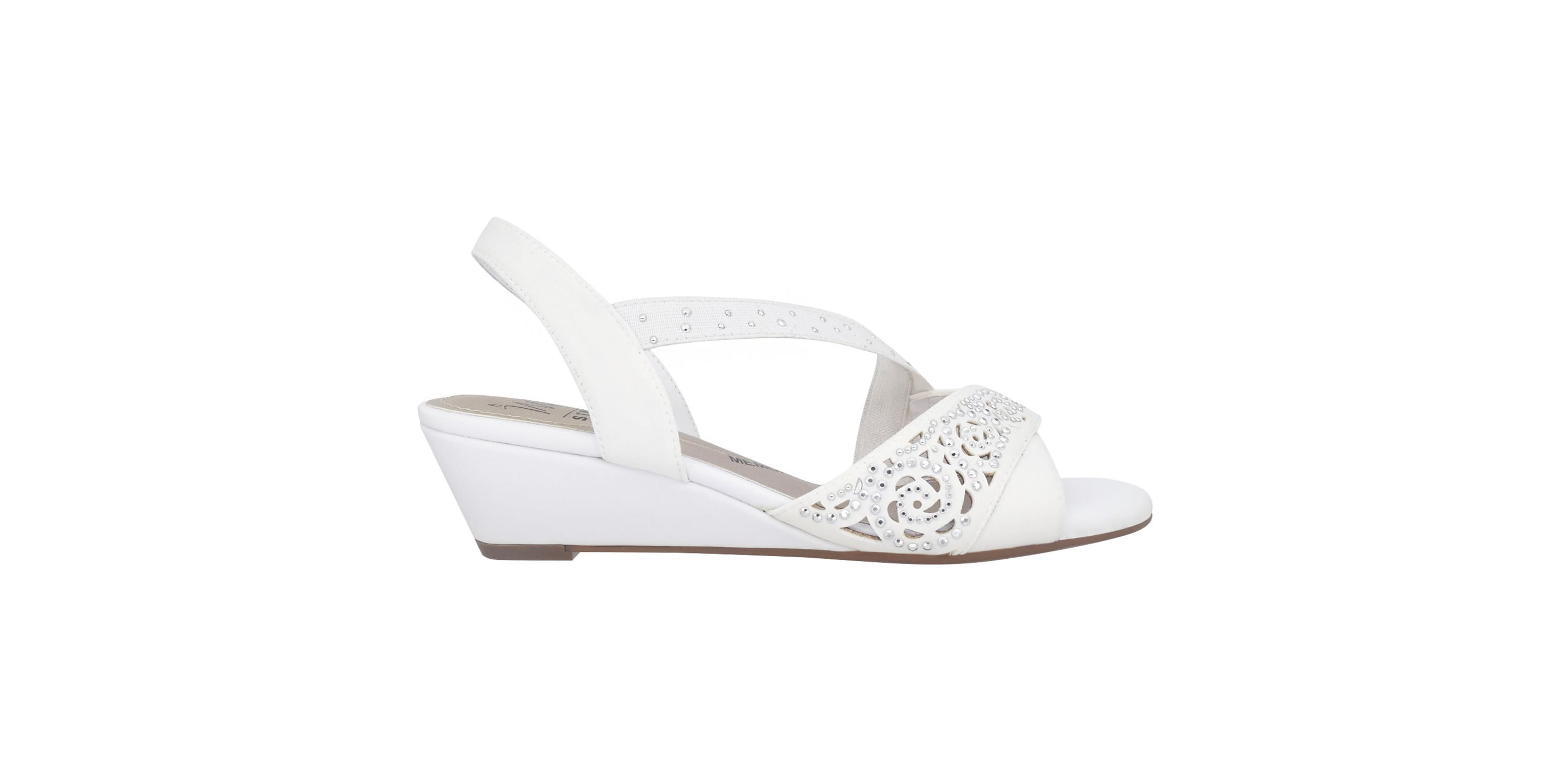 Grace Stretch Wedge Sandal with Memory Foam