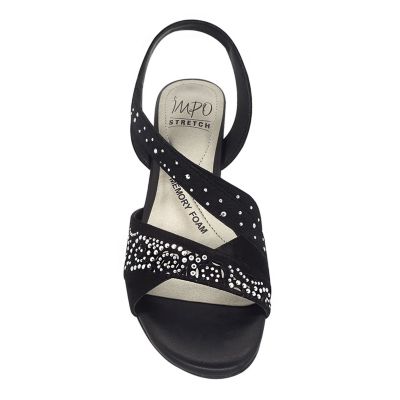 Grace Stretch Wedge Sandal with Memory Foam