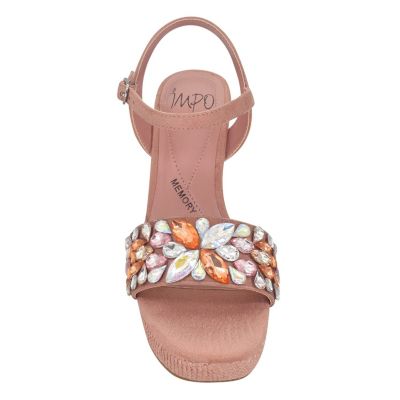 Odely Embellished Platform Sandal with Memory Foam