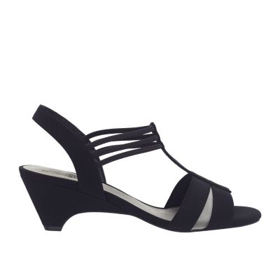 Estrella Wide Width Stretch Dress Sandal with Memory Foam