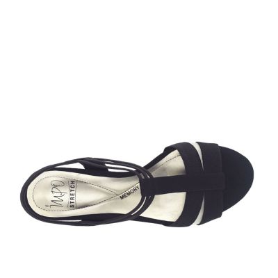 Estrella Wide Width Stretch Dress Sandal with Memory Foam