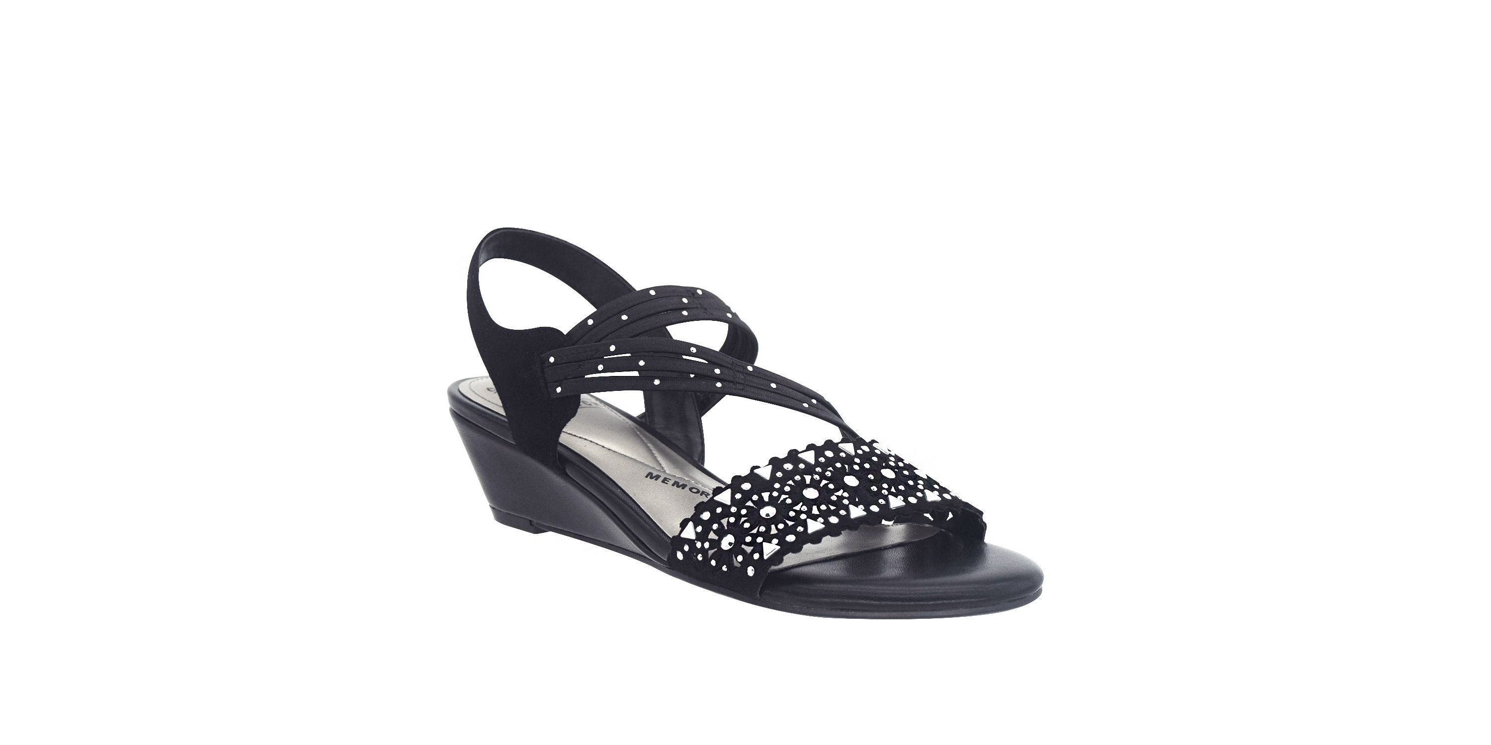 Gatrina Stretch Wedge Sandal with Memory Foam