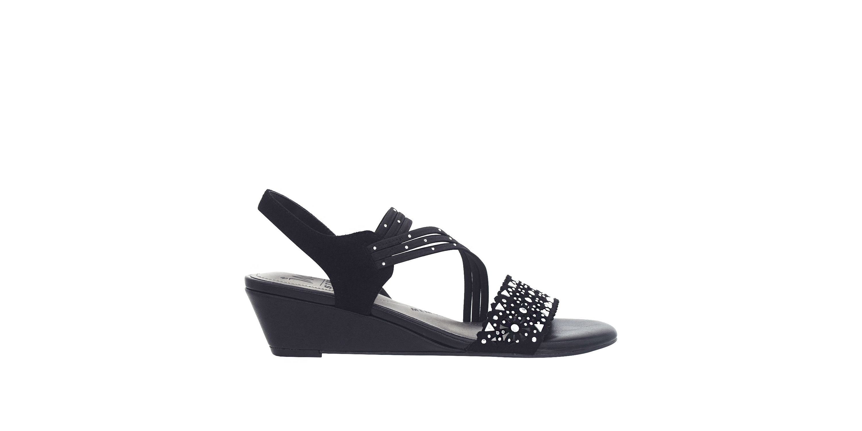 Gatrina Stretch Wedge Sandal with Memory Foam