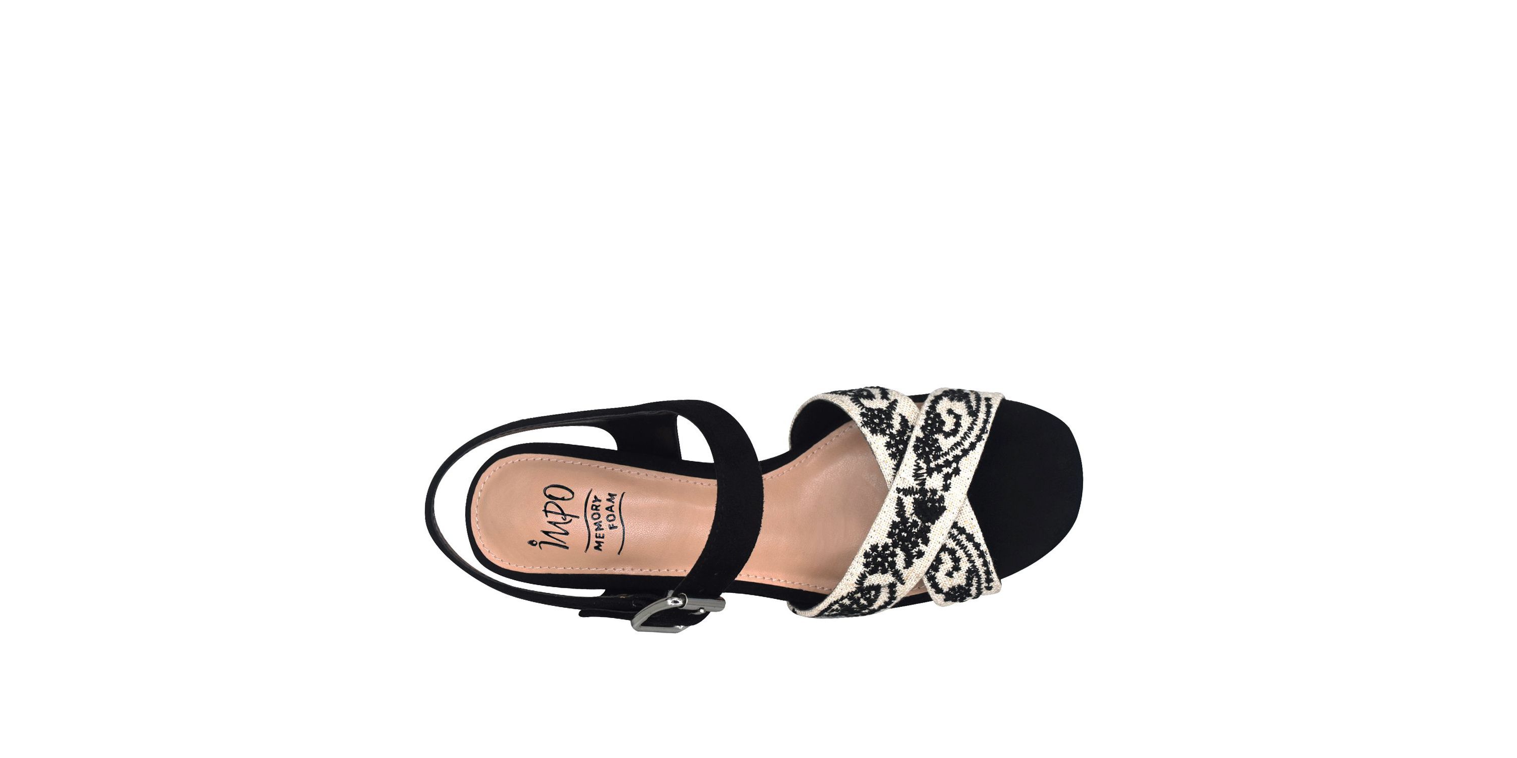 Ozella II Embroidered Platform Sandal with Memory Foam