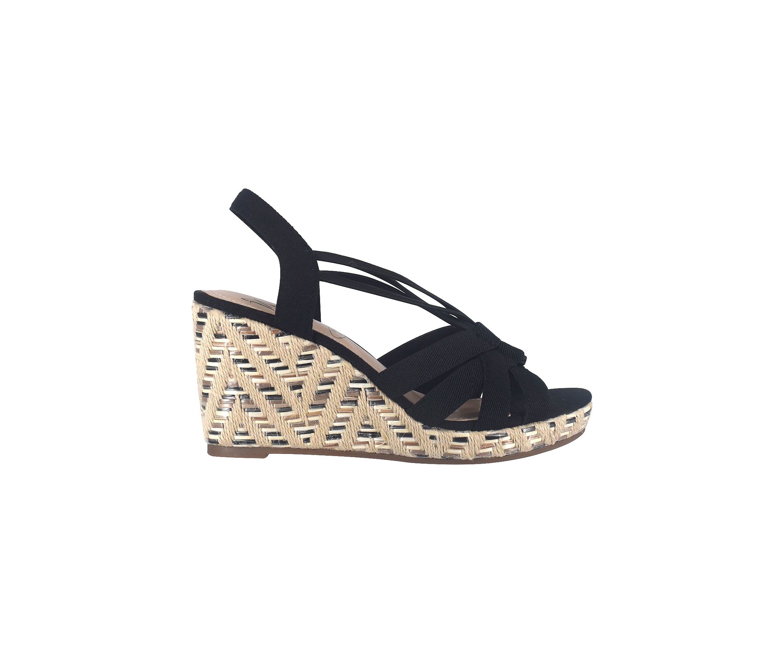Tosha Stretch Wedge Sandal with Memory Foam