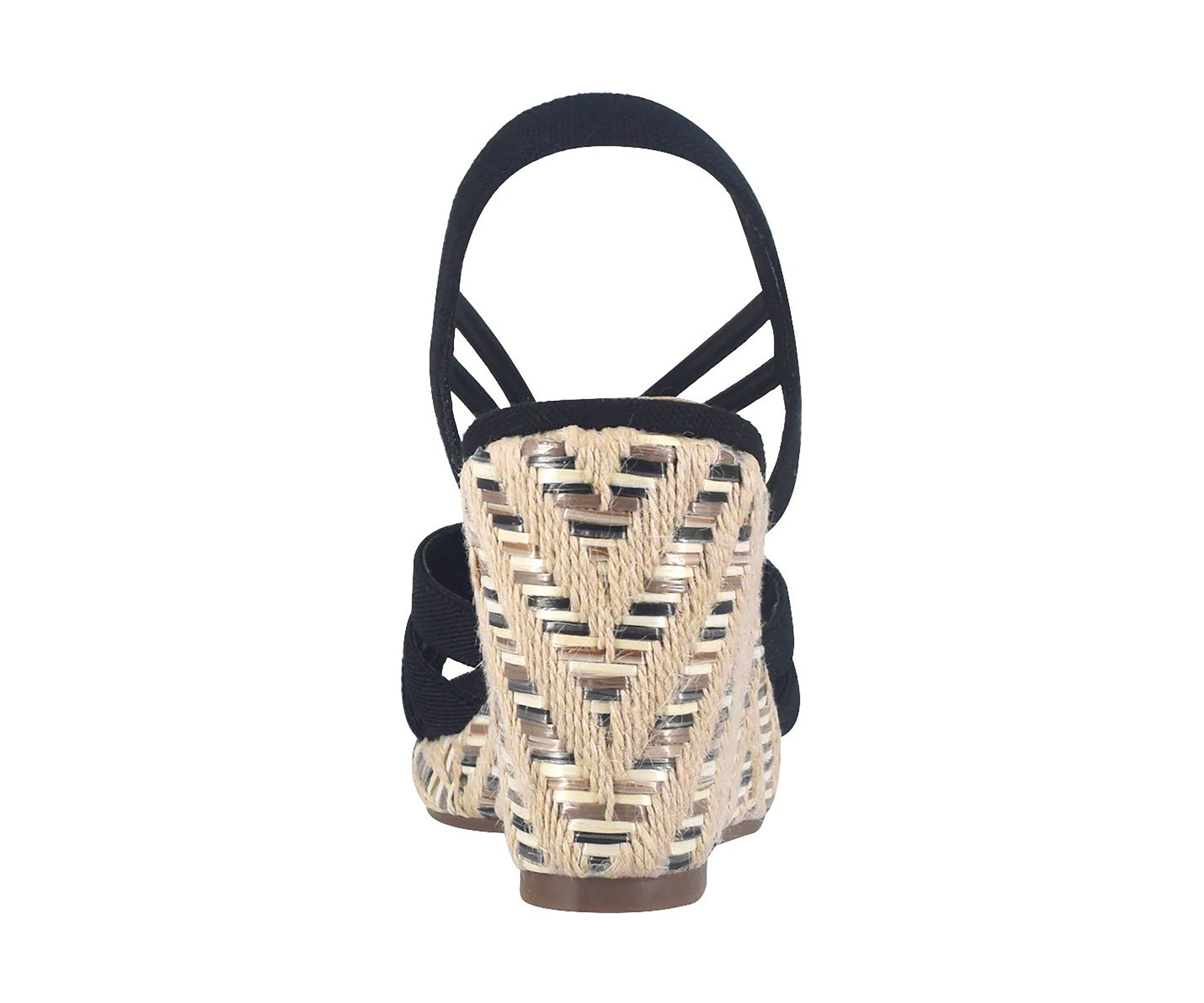 Tosha Stretch Wedge Sandal with Memory Foam