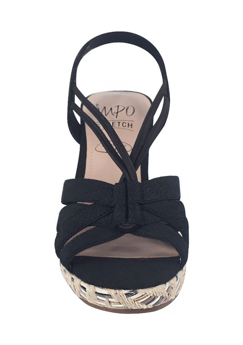 Tosha Stretch Wedge Sandal with Memory Foam