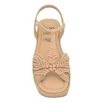 Ryanna Stretch Elastic Sandal with Memory Foam