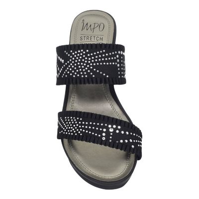 Verbena Stretch Elastic Platform Wedge Sandal with Memory Foam