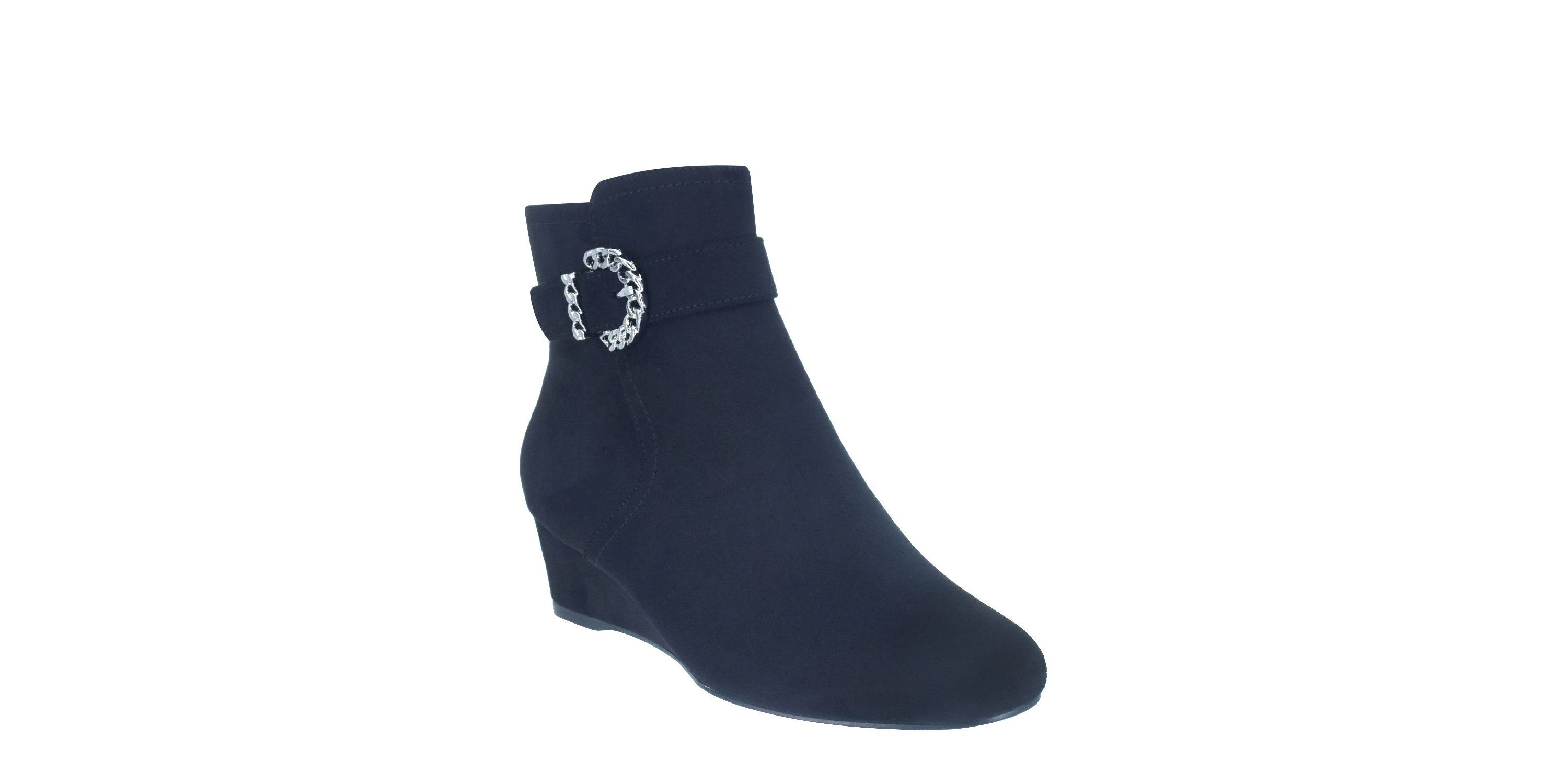 Gandan Wedge Bootie with Memory Foam