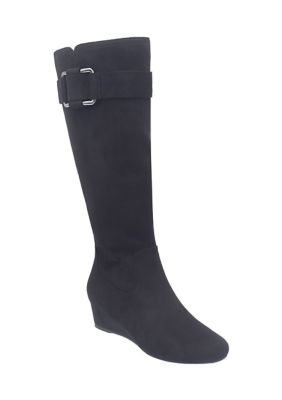 Genia Stretch Wedge Boot with Memory Foam