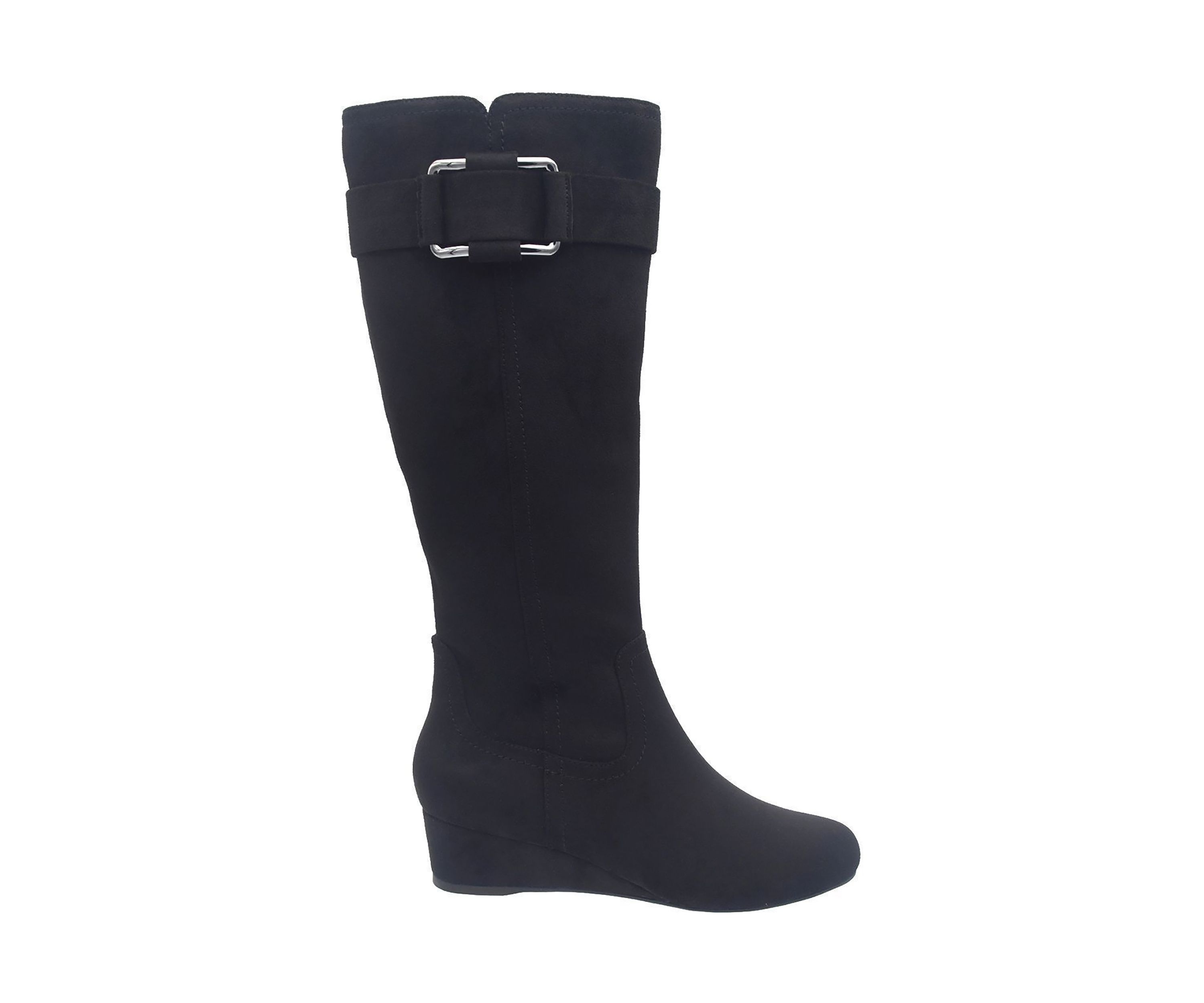 Genia Stretch Wedge Boot with Memory Foam