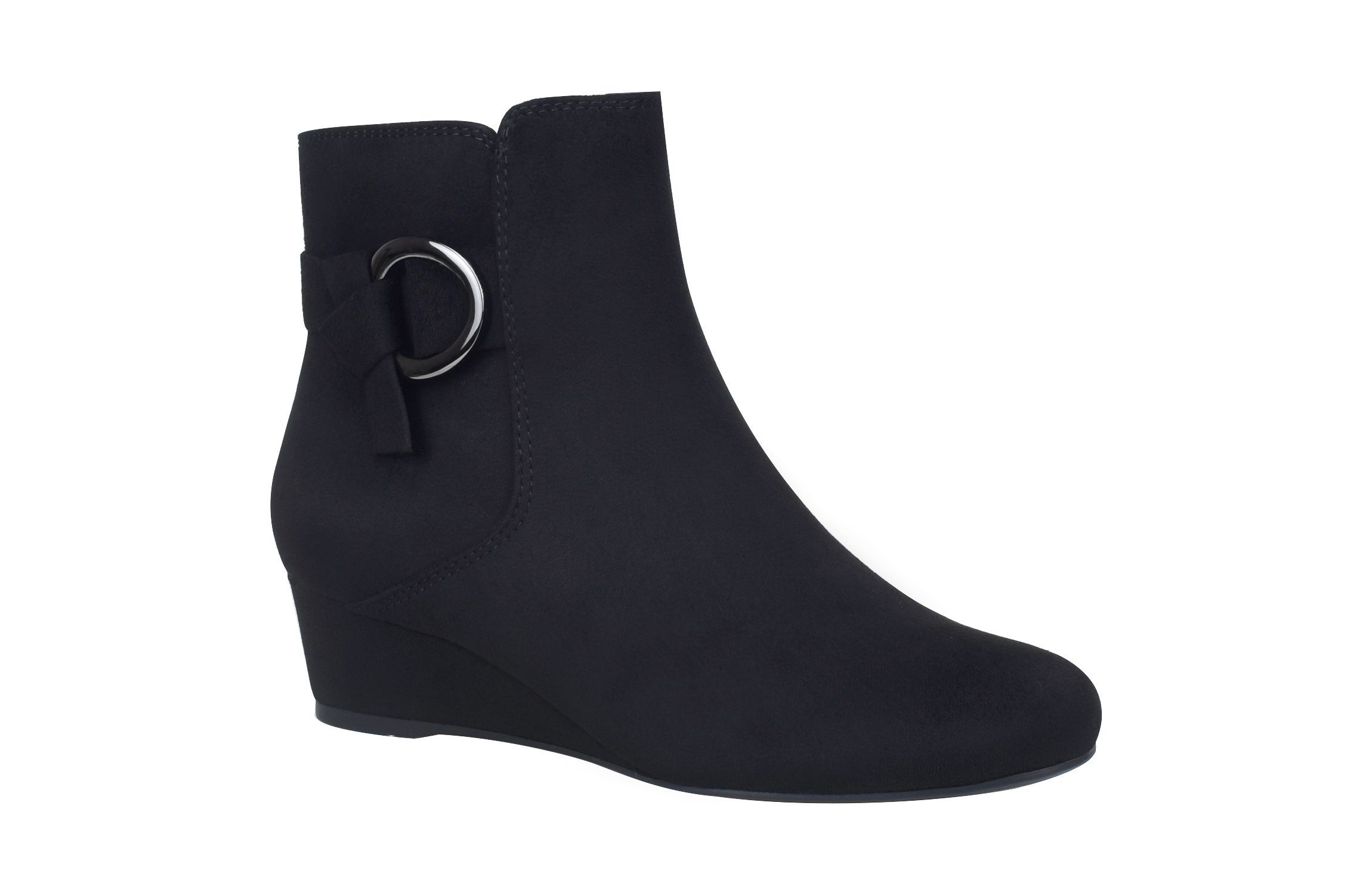 Gasha Wedge Bootie with Memory Foam