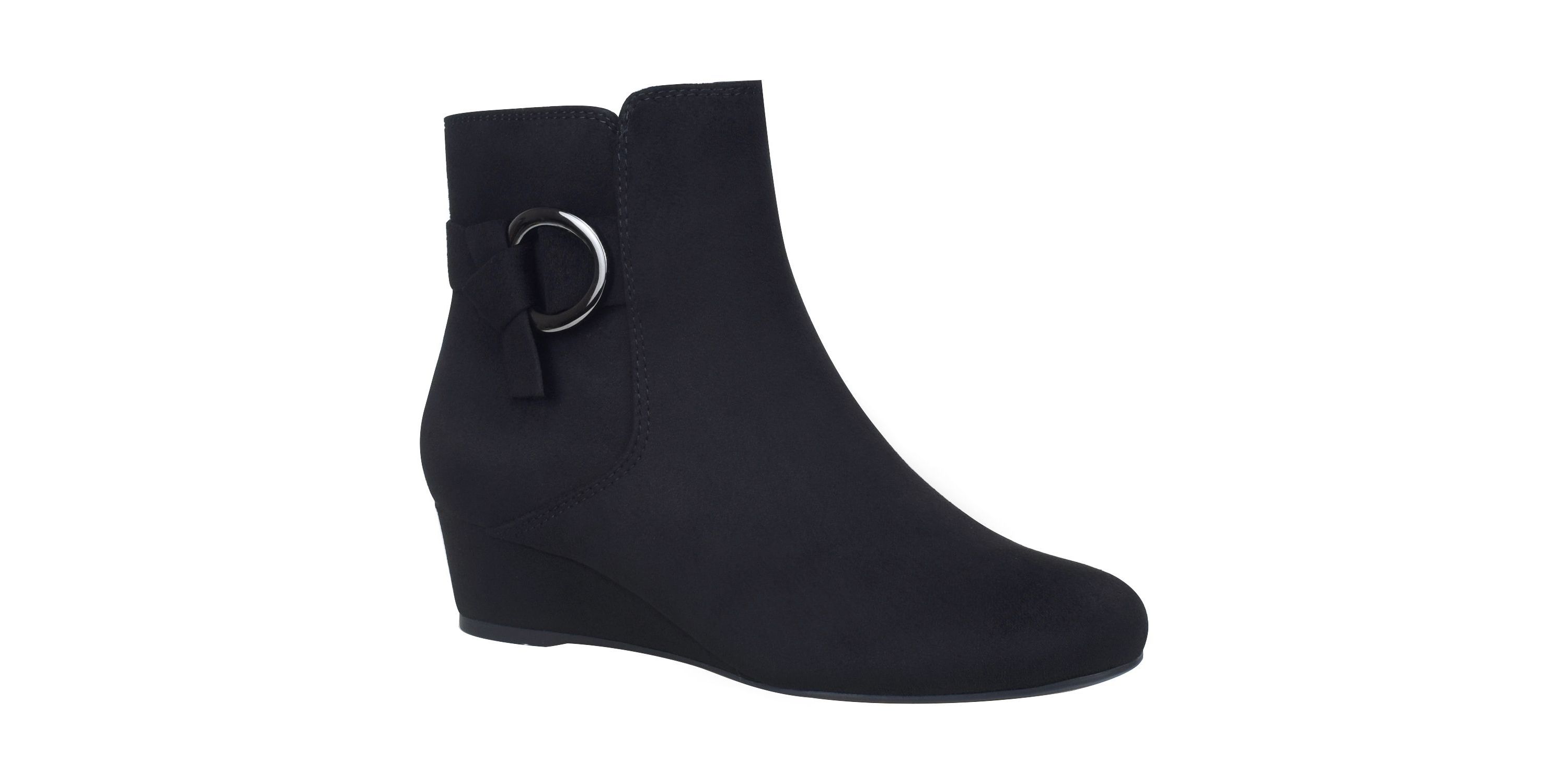 Gasha Wedge Bootie with Memory Foam