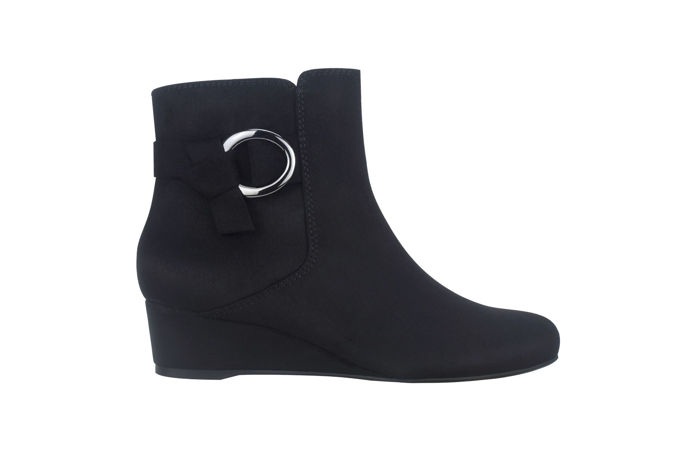 Gasha Wedge Bootie with Memory Foam