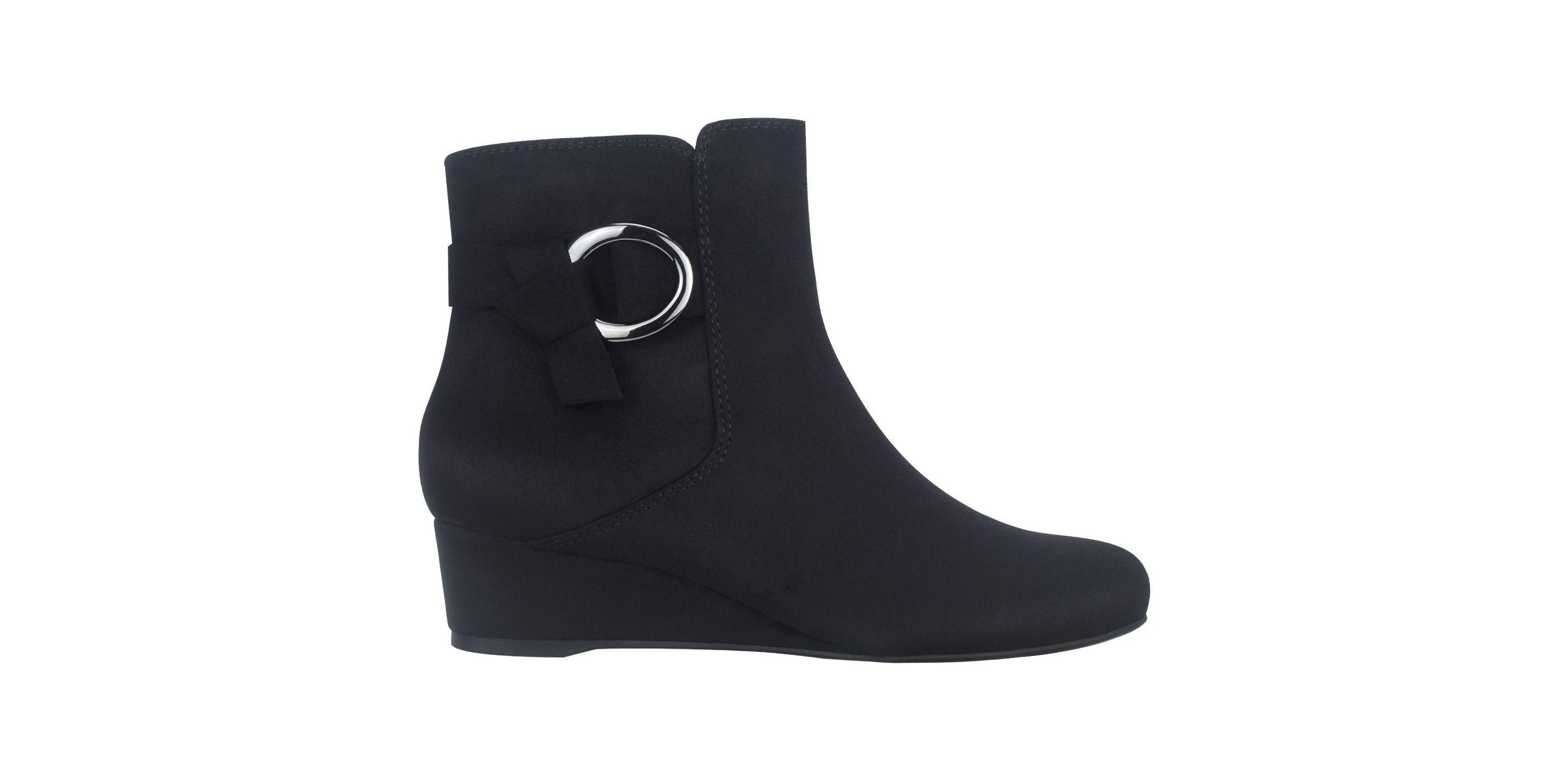 Gasha Wedge Bootie with Memory Foam