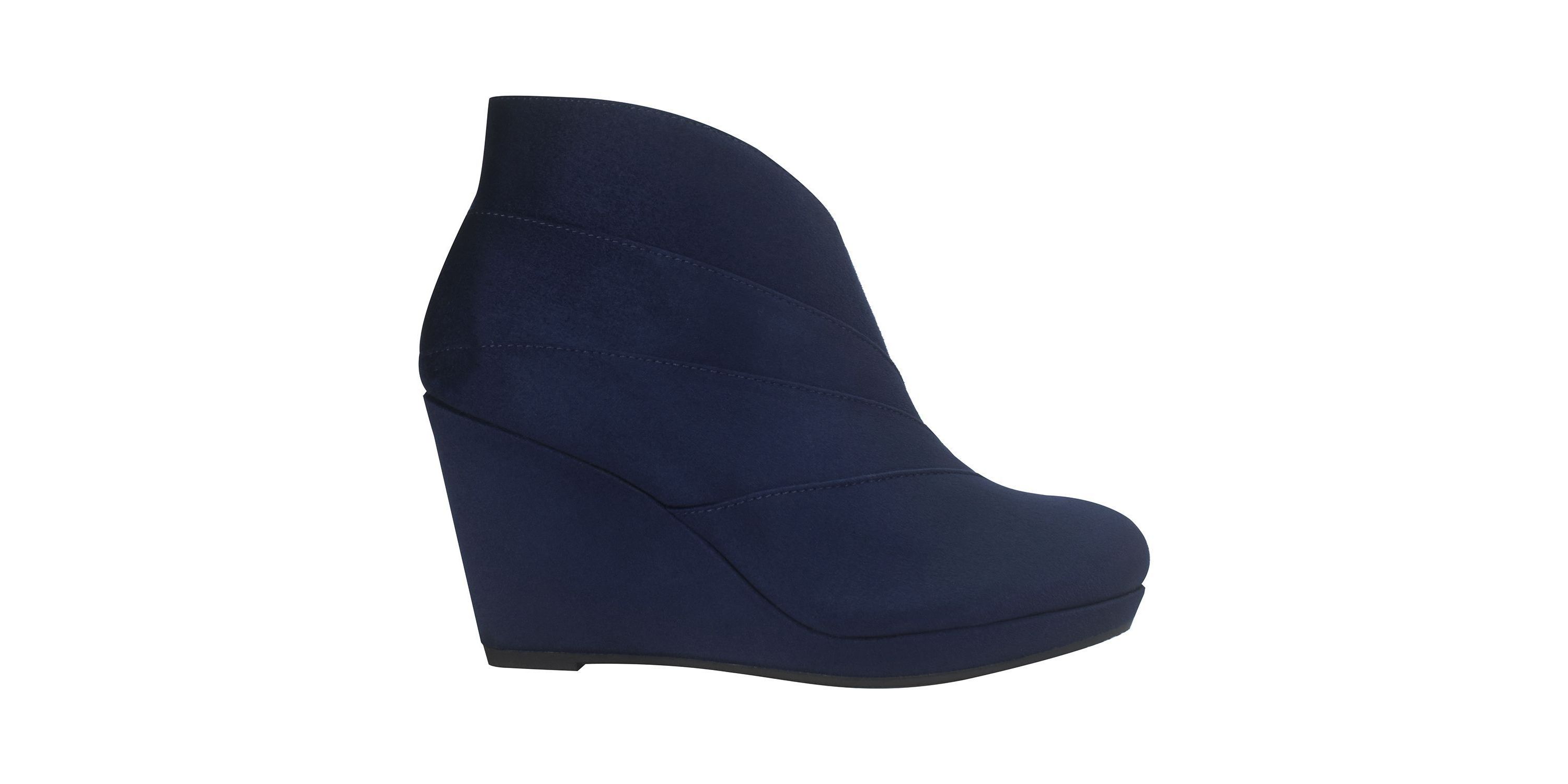 Thorson Platform Wedge Ankle Boot with Memory Foam