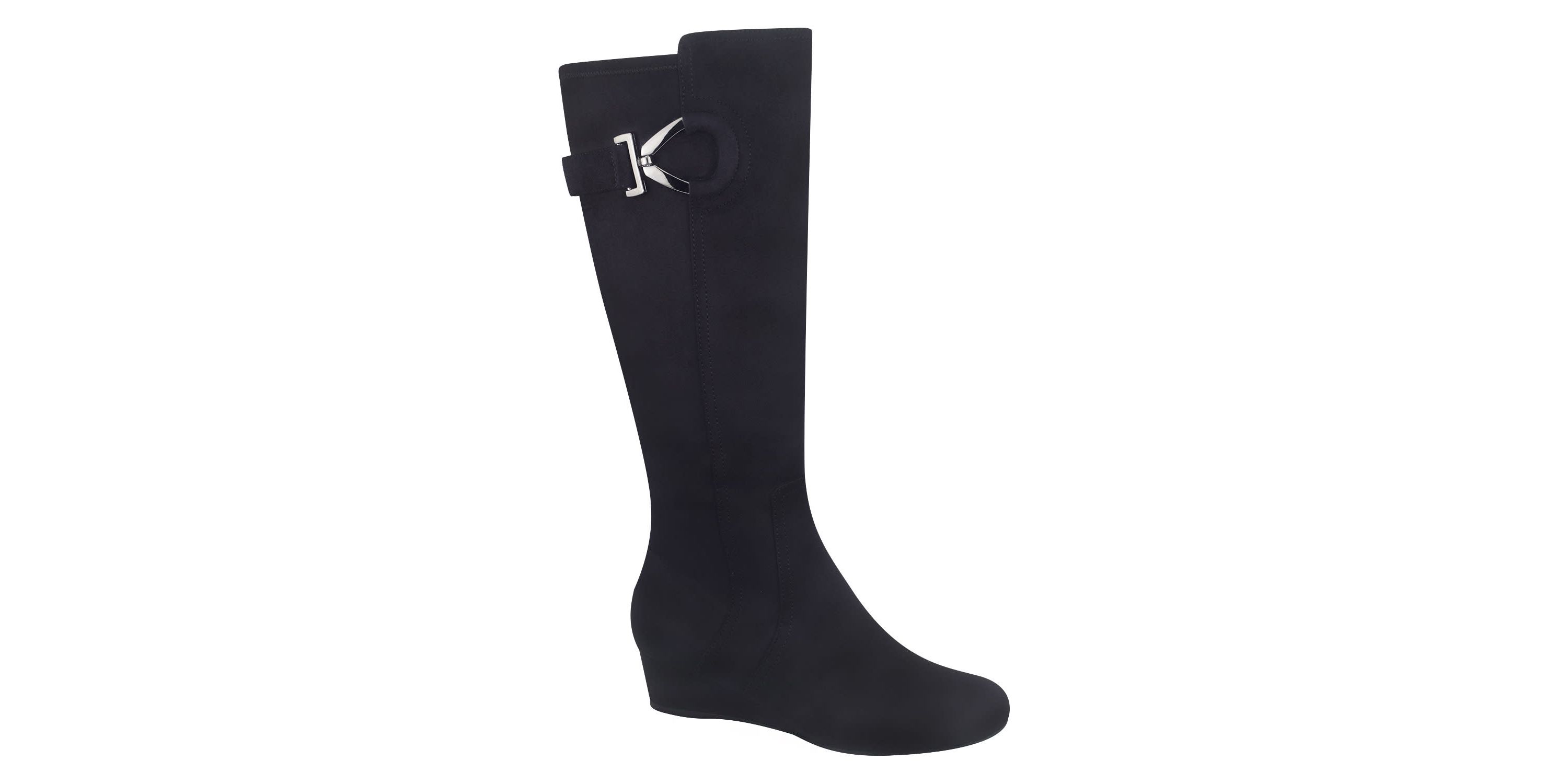 Georgia Stretch Wedge Boot with Memory Foam