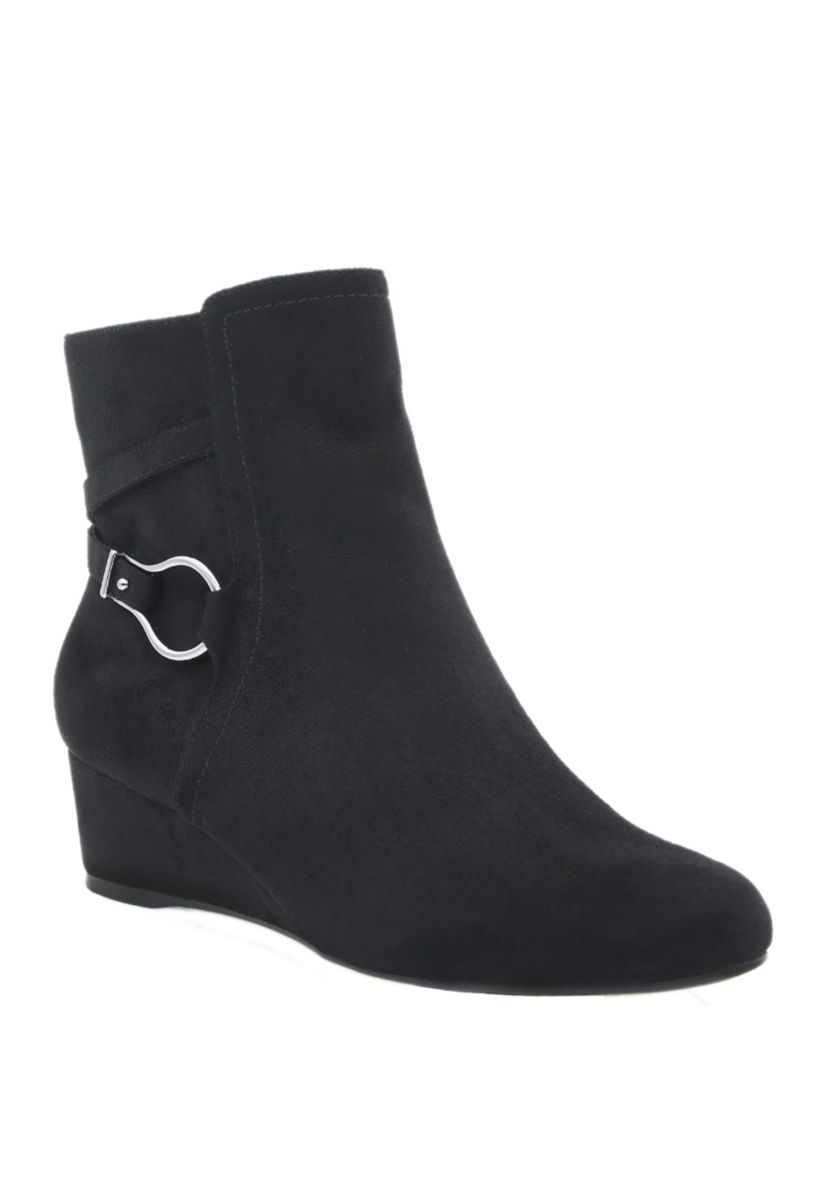 Gracia Stretch Wedge Booties