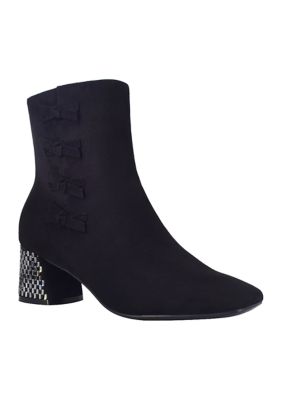 siggy stretch leather booties