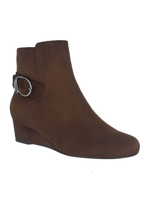 Impo Gabriana Wedge Booties with Memory Foam