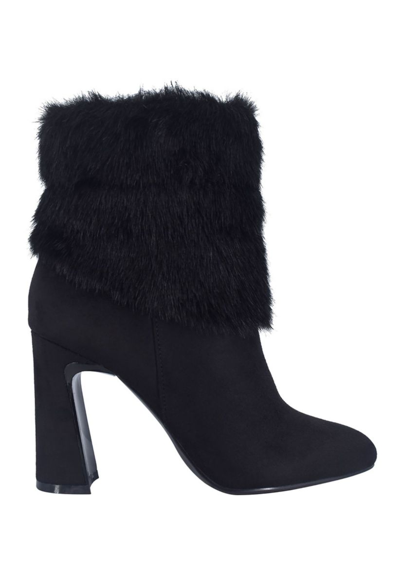 Oritha Fur Cuff Bootie with Memory Foam